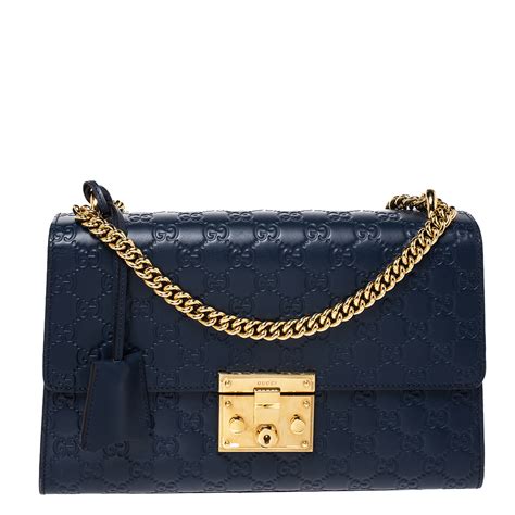 navy blue gucci purse with gold chain|vintage blue Gucci purse.